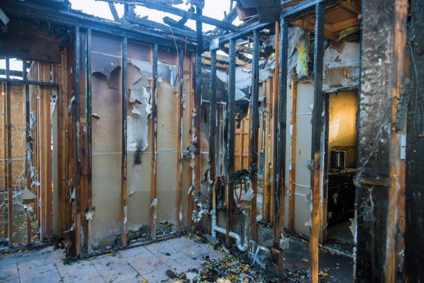Professional Fire Damage Restoration technician working in Burnsville, MN